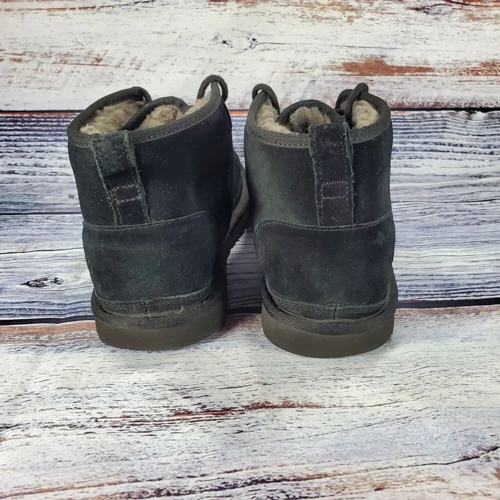 Ugg Neumel Black Suede Ankle Chukka Boots Men's Size 12